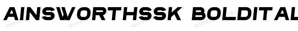 AinsworthSSK BoldItalic字体转换